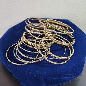 Gold Bangle Set